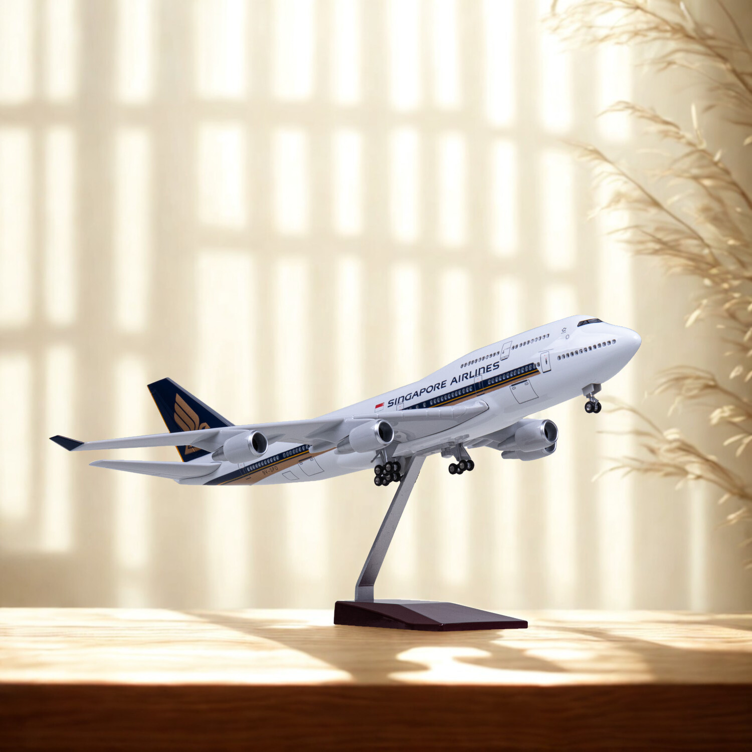 Kids Toys Singapore - 47cm B747 Singapore Model Aircraft Toys
