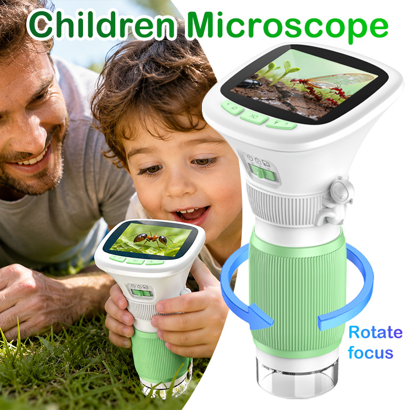 Microscope Kids Science - Kids Portable Handheld Digital Microscope 1000X