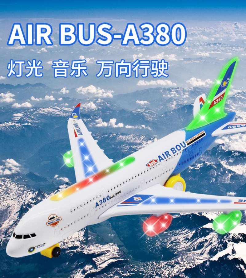 Kids Toys Electric - A380 Aircraft Large Long Electric Model