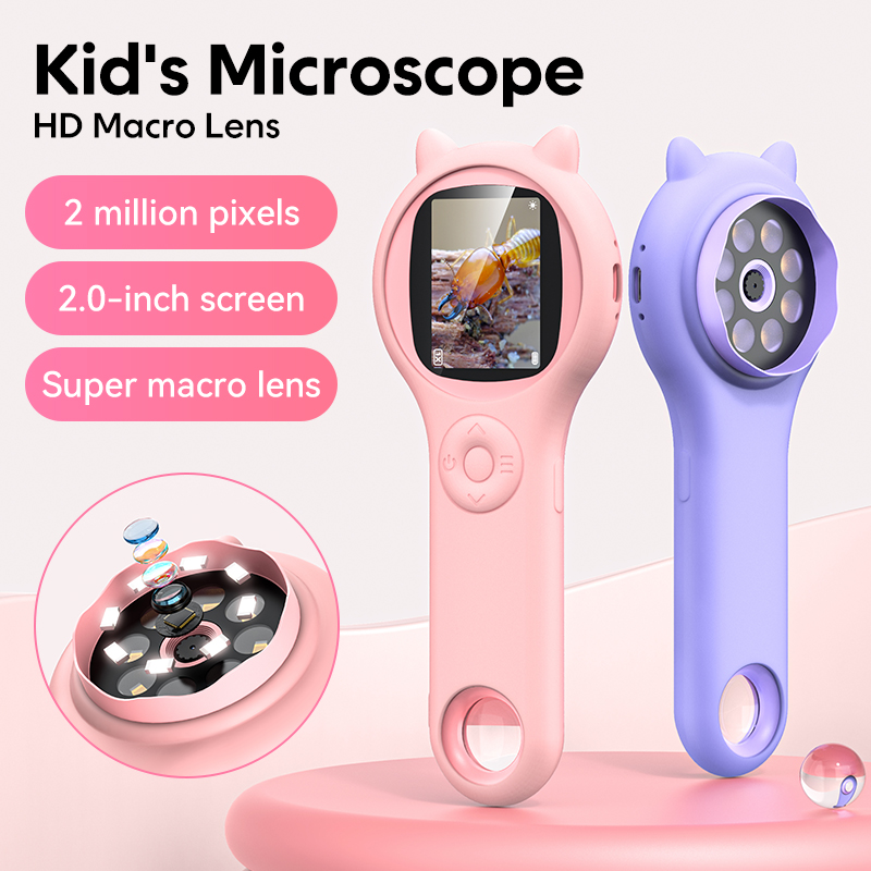 Microscope Kids Science - Mini Kids Optical Microscope With Photo