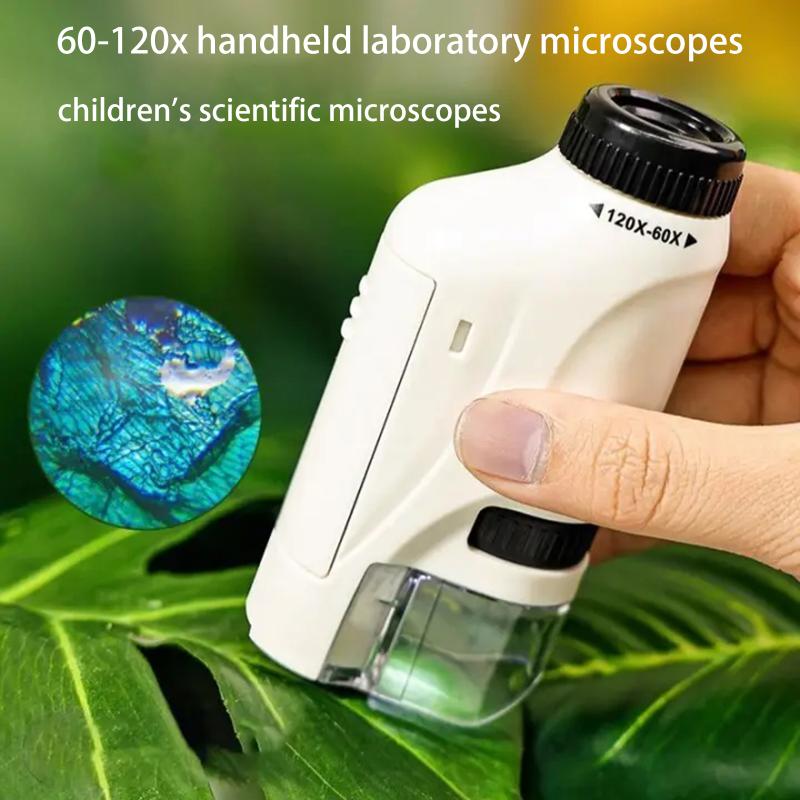 Microscope 60-120x Lab Handhel - Microscope Kids Science 评论和价格