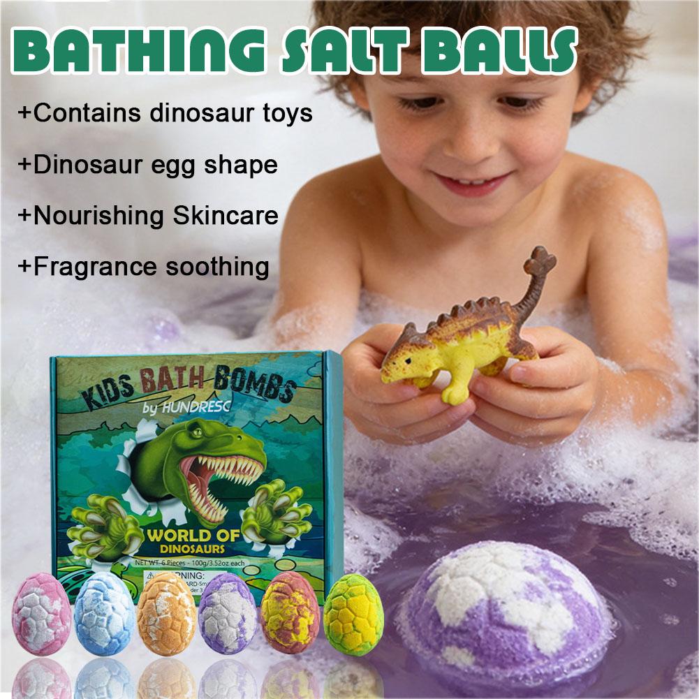 6PCS Dinosaur Egg Bath Bombs W - Kids Toys Dinosaur 评论和价格