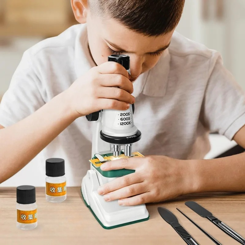 200/600/1200x Hand Loupe Schoo - Microscope Kids Science 评论和价格