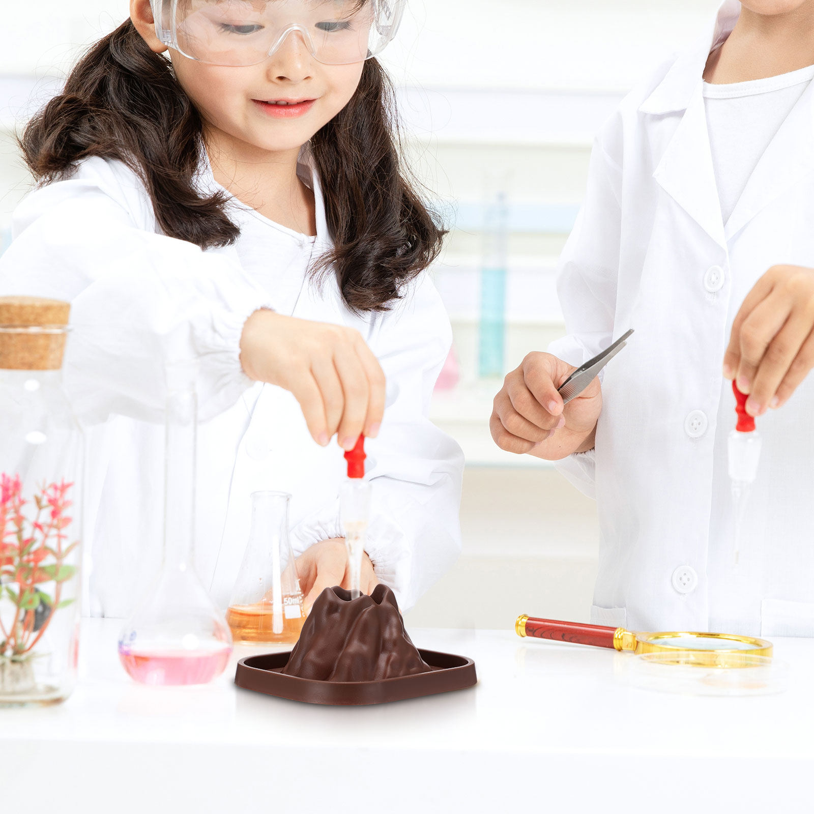 10Pcs Volcano Mold Kit for DIY - Volcano Experiment Kit 评论和价格