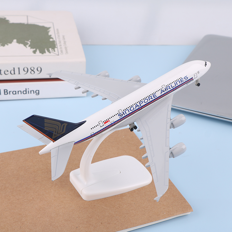 20cm Plane Model  A380 Singapo - Kids Toys Singapore 评论和价格