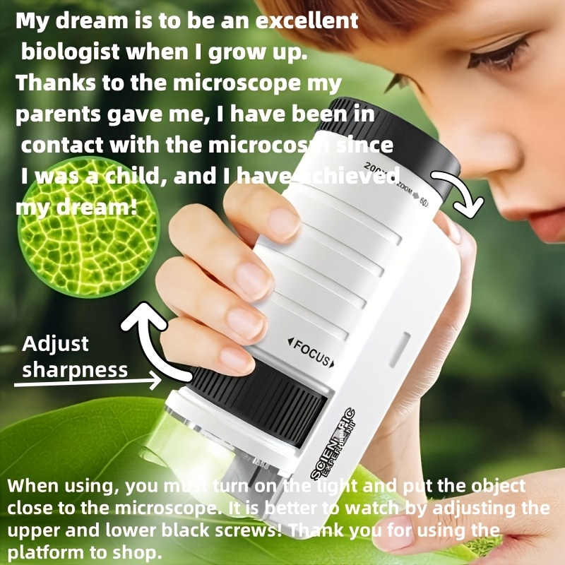 Handheld Microscope Kit Portab - Microscope Kids Science 评论和价格