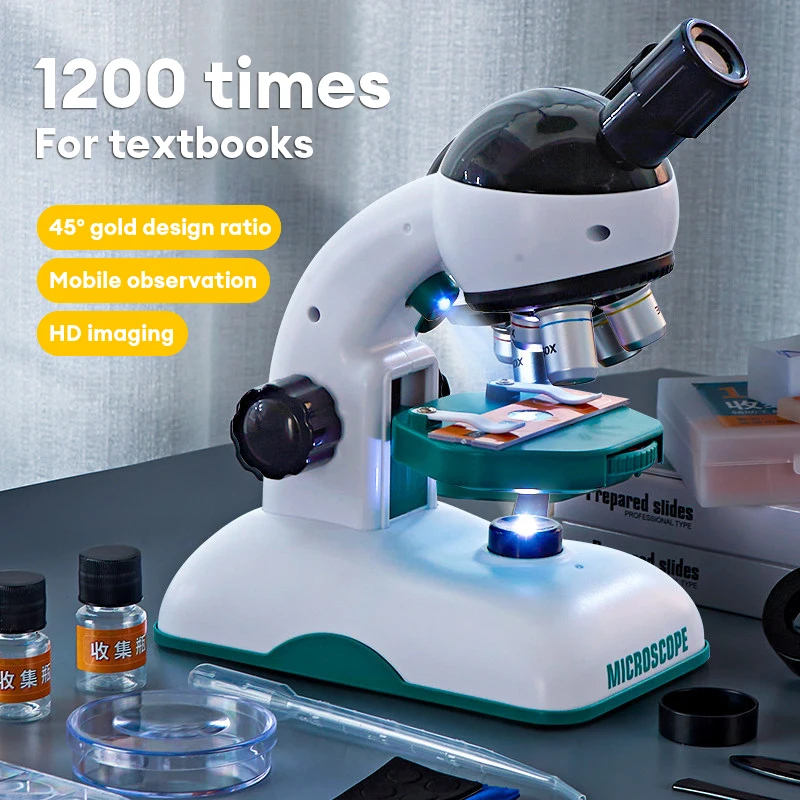 1200X Kid Science Experiment H - Microscope Kids Science 评论和价格