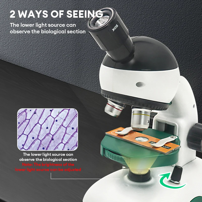 1200X Kid Science Experiment H - Microscope Kids Science 评论和价格