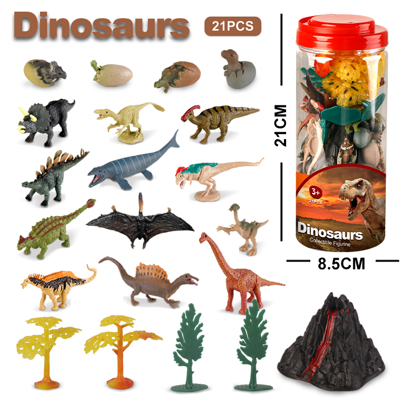 21Pcs Realistic Dinosaur Toy W - Kids Toys Dinosaur 评论和价格