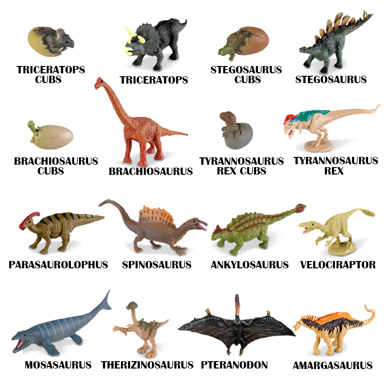 21Pcs Realistic Dinosaur Toy W - Kids Toys Dinosaur 评论和价格