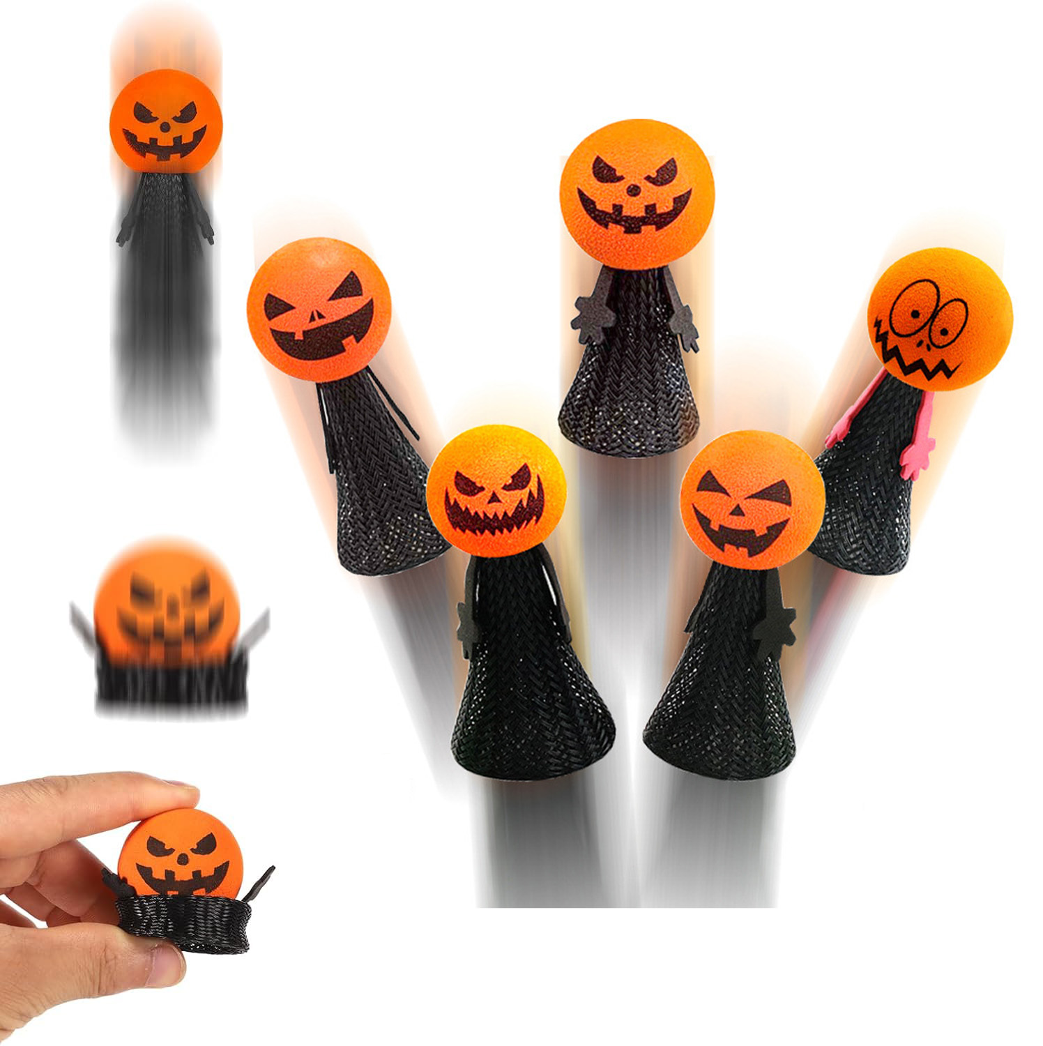 5PCS Halloween Jumping Popper  - Kids Toys Jumping Poppers 评论和价格