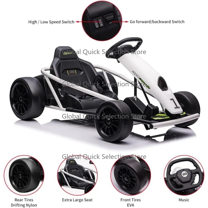 Ride on Go Kart for Teens 24v  - Kids Toys Start With X 评论和价格