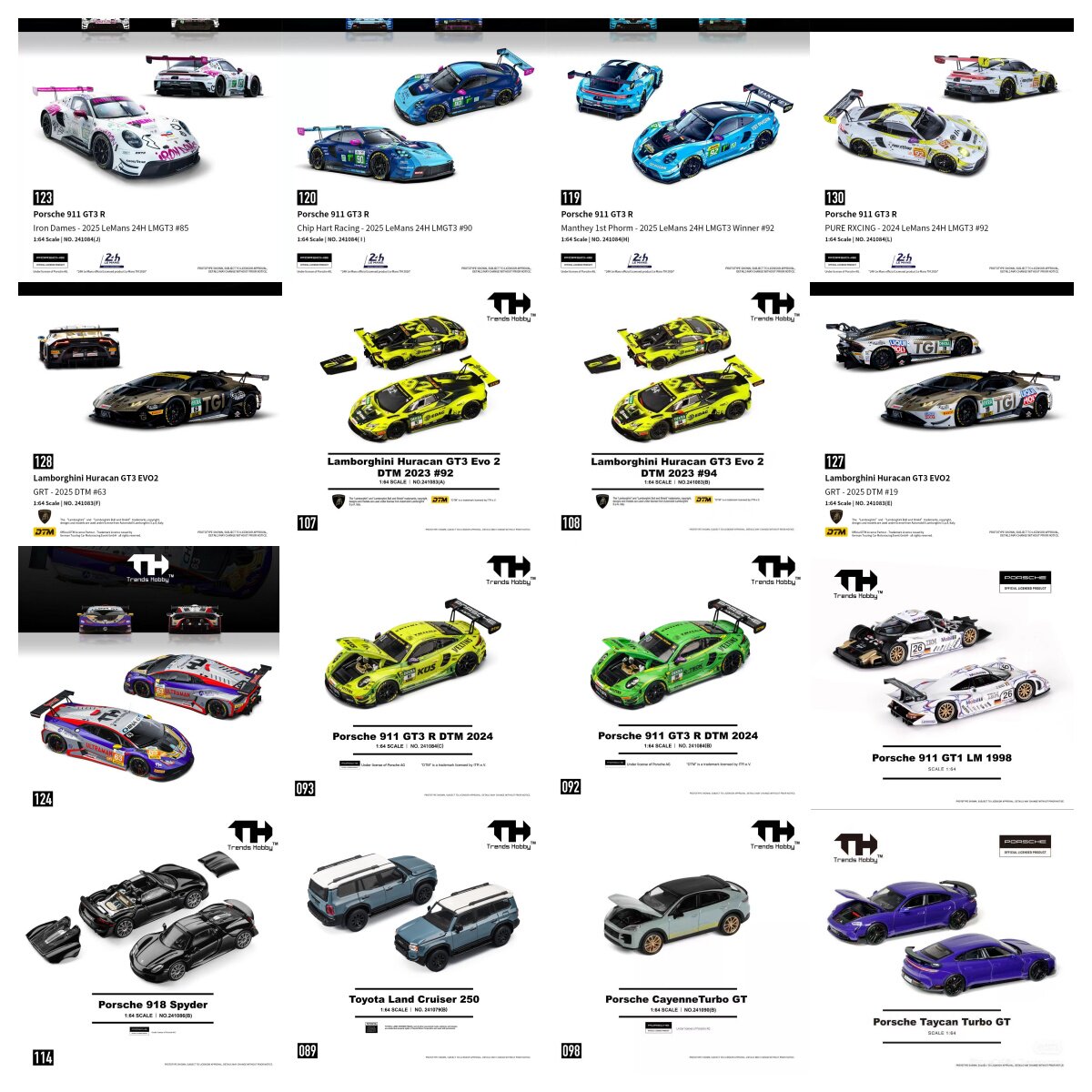TH 1/64 Porsche 911 GT3 R LeMa - Kids Toys Car 评论和价格