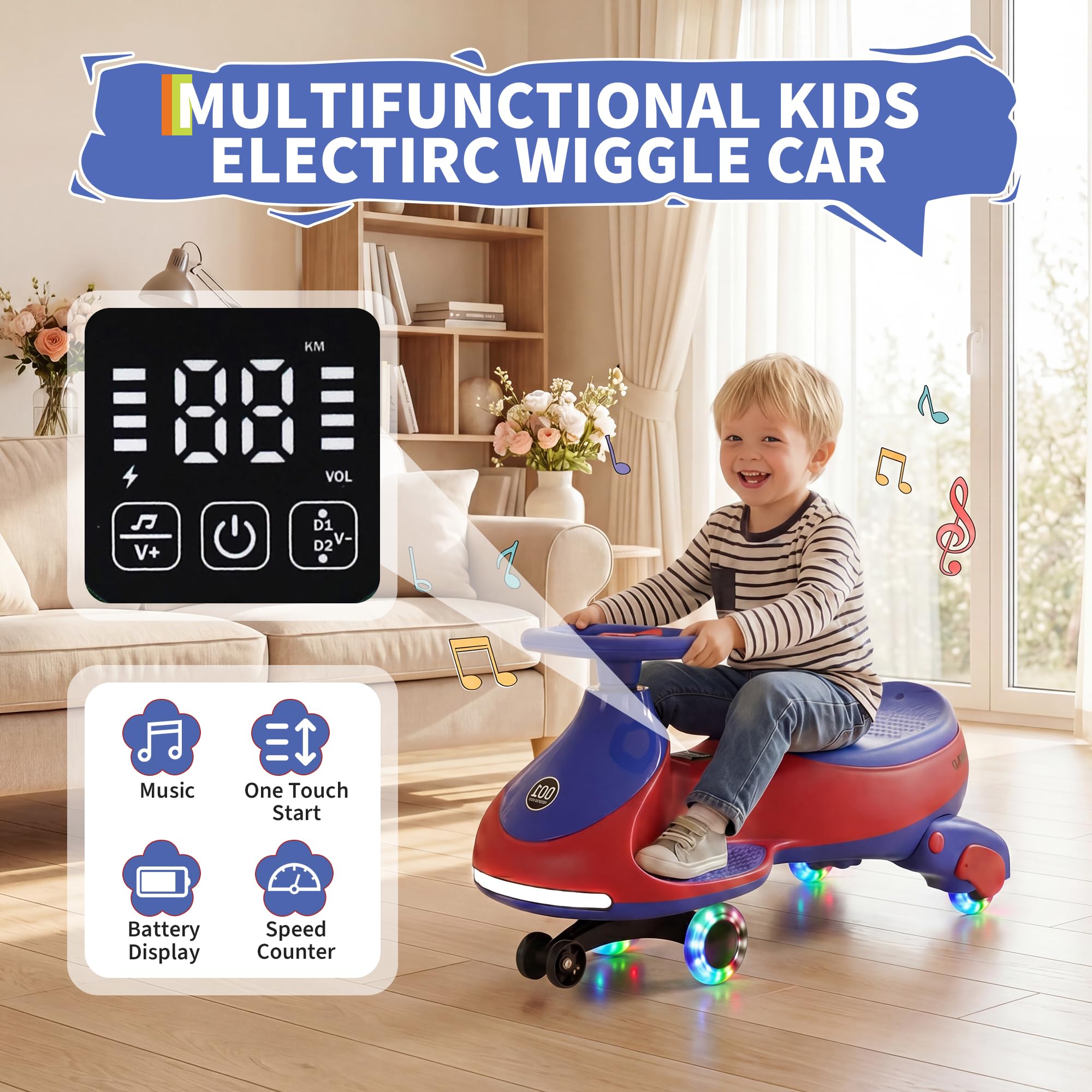 12V Electric Wiggle Car Kids W - Kids Toys Electric 评论和价格