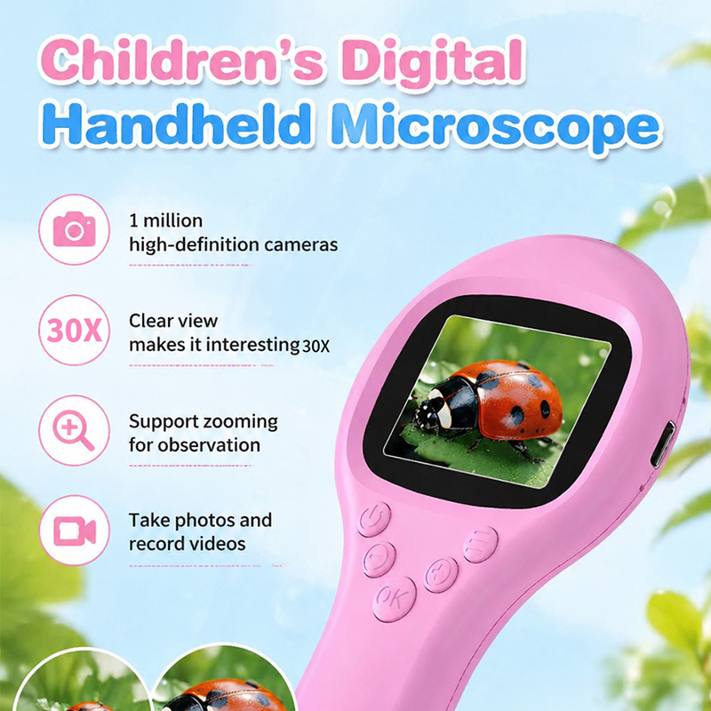 Handheld HD Digital Microscope - Microscope Kids Science 评论和价格