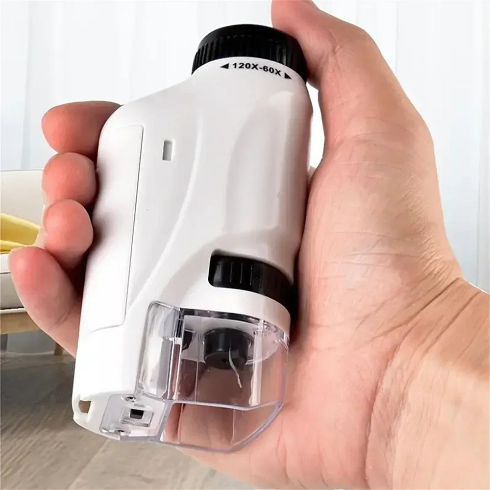 60-120x Lab Mini Pocket Micros - Microscope Kids Science 评论和价格